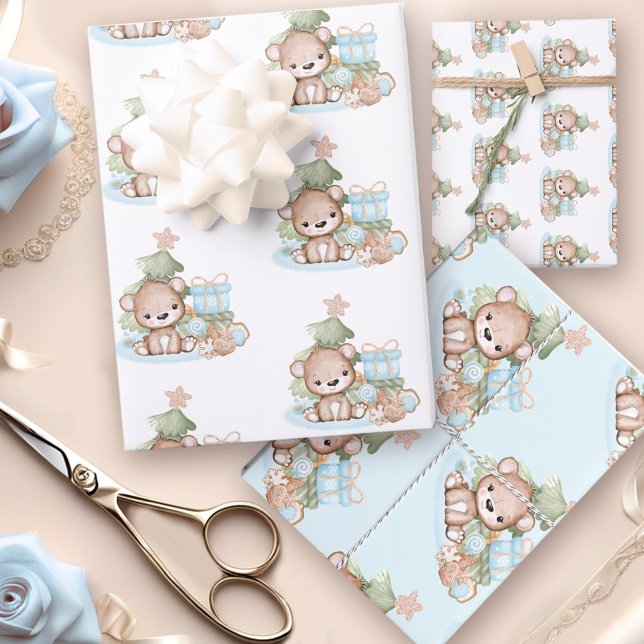 Cute Baby Christmas Wrapping Paper  (Cute Baby Christmas Wrapping Paper)