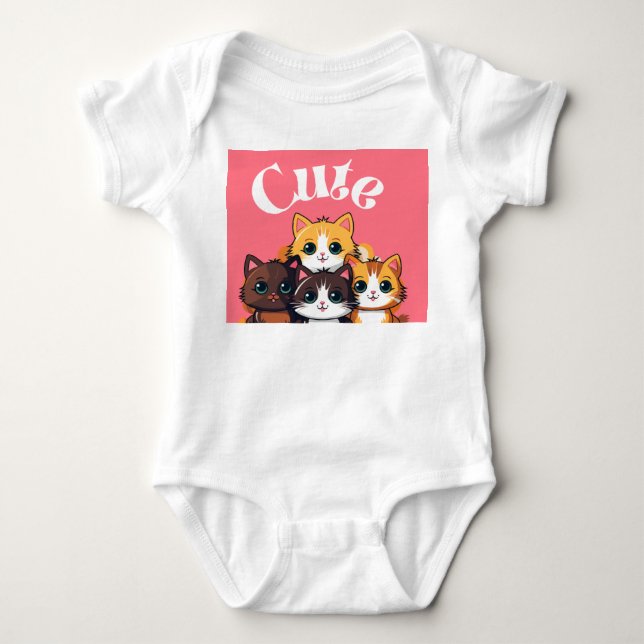 Cute baby clothe designs bodysuit (Front)