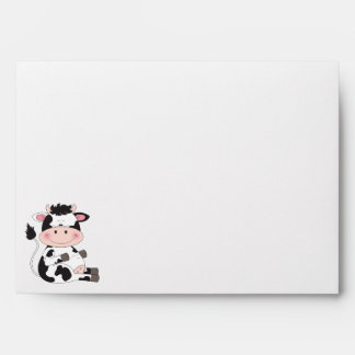 Cute Baby Cow Cartoon Envelopes