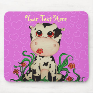 Cute Baby Cow Customisable Mousepad