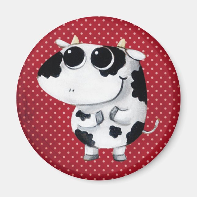 Cute Baby Cow Magnet (Front)