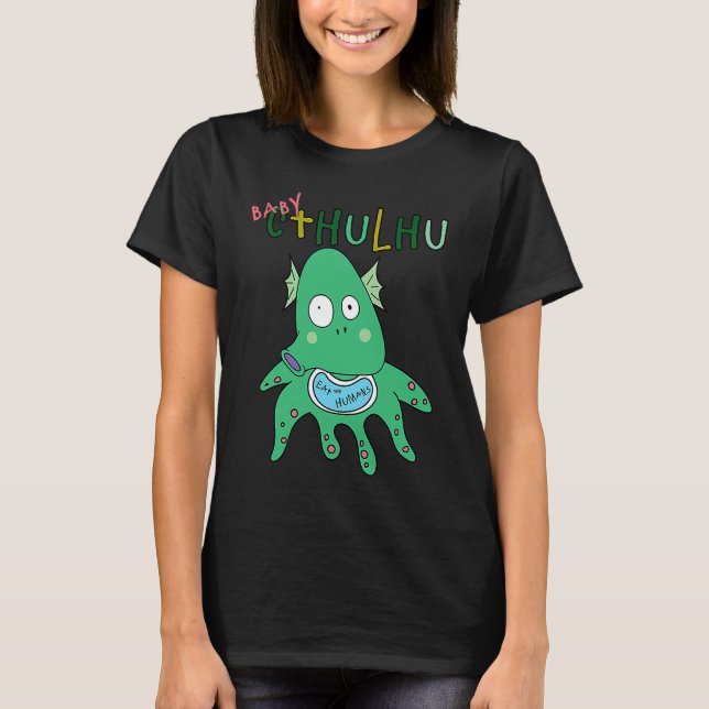 Cute Baby Cthulhu Costume for Man Woman and Kid T-Shirt (Front)