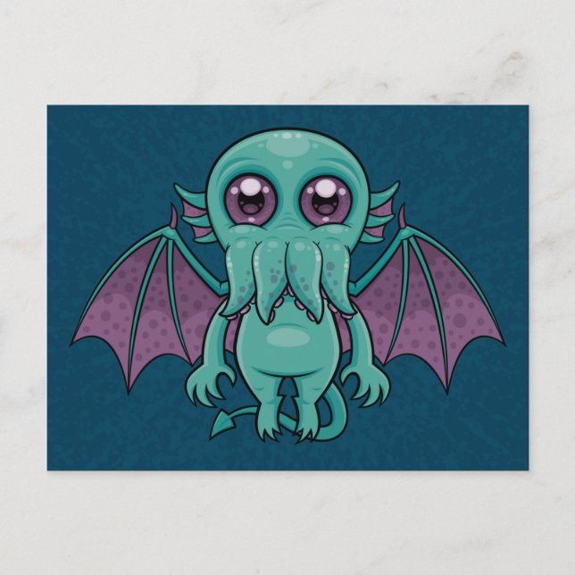 Cute Baby Cthulhu Monster Postcard (Front)