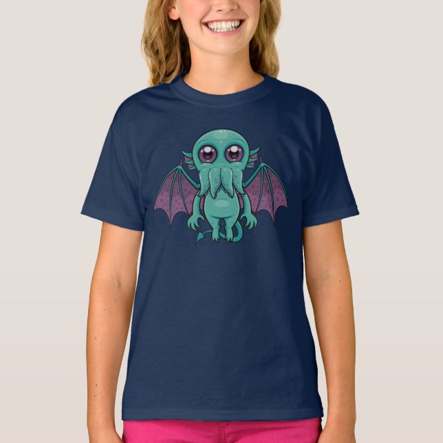 Cute Baby Cthulhu Monster T-Shirt (Front)