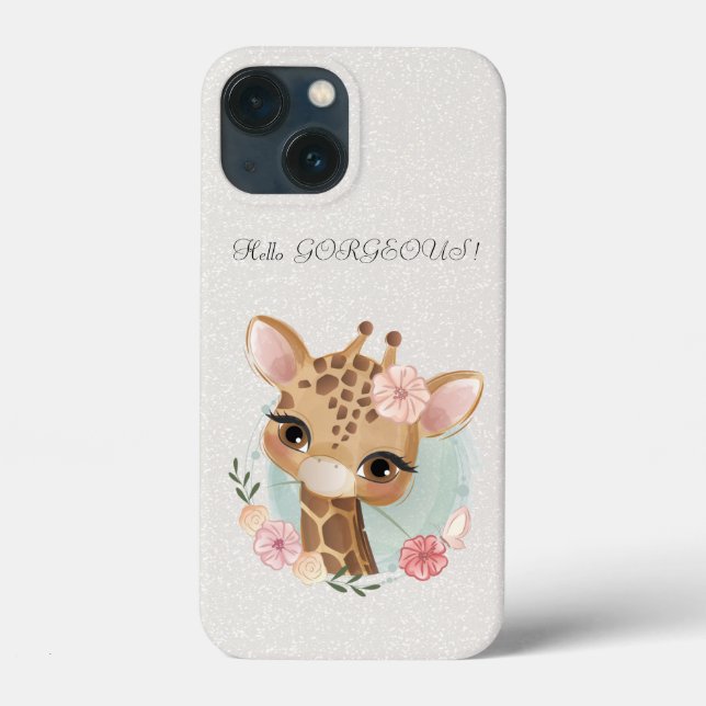 Cute Baby Dear Glittery-Hello Gorgeous  Case-Mate iPhone Case (Back)