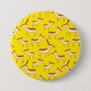 Cute Baby Deer and Family 7.5 Cm Round Badge
