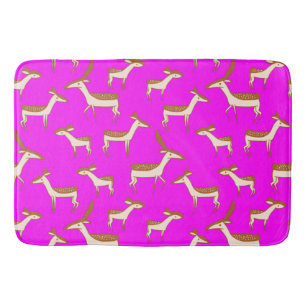 Cute Baby Deer and Family Bath Mat