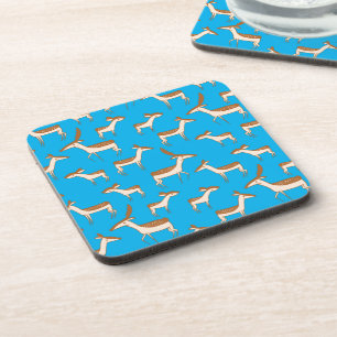 Cute Baby Deer and Family Coaster