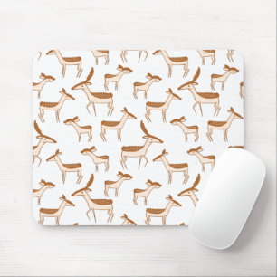 Cute Baby Deer and Family Mouse Pad