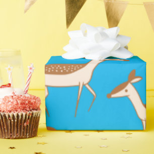 Cute Baby Deer and Family Wrapping Paper