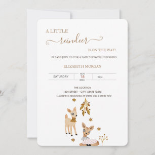 Cute Baby Deer Baby Shower   Invitation