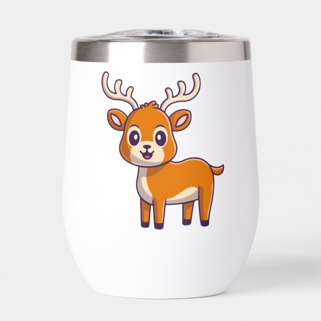 Cute Baby Deer Cartoon-23501 (Front)