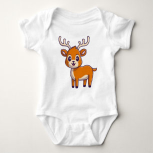 Cute Baby Deer Cartoon-23501 Bodysuit