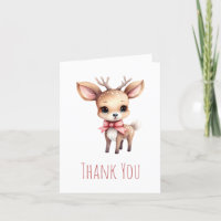Cute Baby Deer Cartoon Illustration
