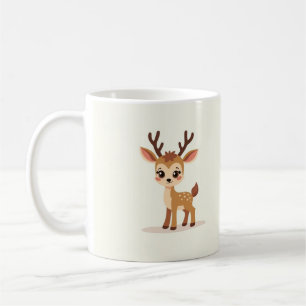 Cute Baby Deer Mug   Adorable Fawn Coffee Cup