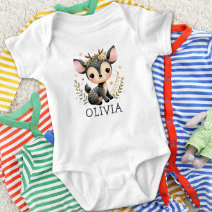 Cute Baby Deer Personalised Bodysuit