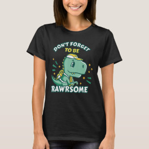 Cute baby dino animal lover reptile fossil museum T-Shirt
