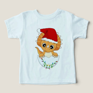 Cute Baby Dino Christmas