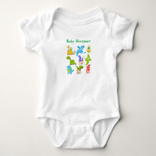 Cute Baby Dinosaur Baby Bodysuit
