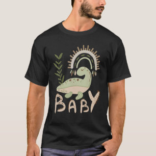 Cute Baby Dinosaur Baby Shower Family Kids Dino Ne T-Shirt