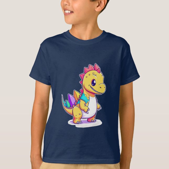 Cute Baby Dinosaur Design  T-Shirt (Front)