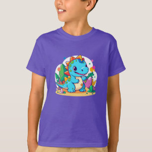 Cute Baby Dinosaur Design T-Shirt