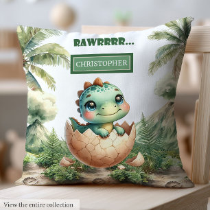 Cute Baby Dinosaur Personalised Baby Pillow Gift