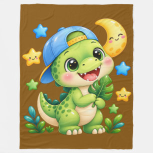 Cute Baby Dinosaur Shiny Toddler Blanket
