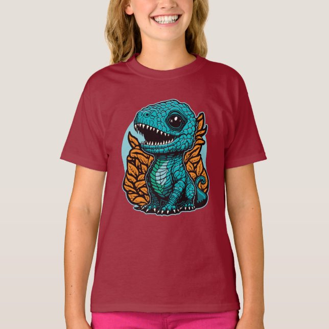 Cute Baby Dinosaur T-Shirt (Front)