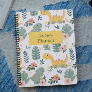 Cute Baby Dinosaurs Custom Kids' Planner