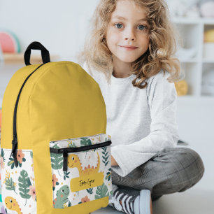 Cute Baby Dinosaurs Custom Kids' Printed Backpack