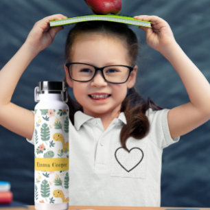 Cute Baby Dinosaurs Custom Kids' Water Bottle