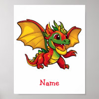 Cute Baby Dragon Custom Name