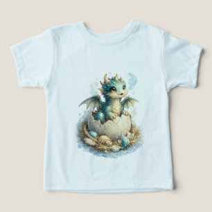 Cute Baby Dragon Hatching Fantasy Toddler T-Shirt
