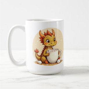 Cute Baby Dragon Hot Chocolate Kids Kawaii Cozy De Coffee Mug