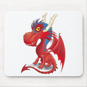 Cute Baby Dragon Mouse Pad
