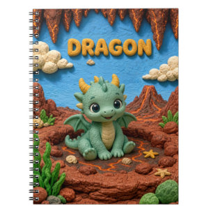 Cute Baby Dragon, Mythical Notebook