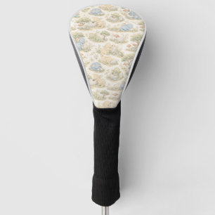 Cute Baby Dragon Pastel Woodland Pattern (3) Golf Head Cover