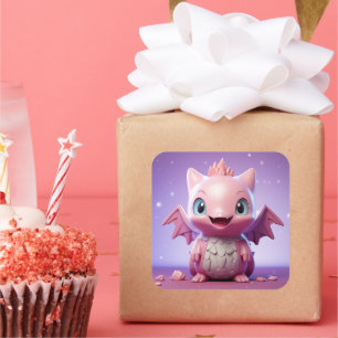 Cute baby dragon sticker