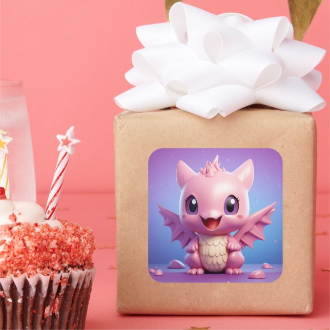 Cute baby dragon sticker (Party)