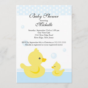 Cute Baby Duck Baby Shower Invitation