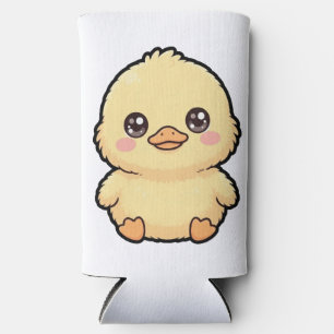 Cute Baby Duck Chick Seltzer Can Cooler