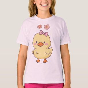 Cute Baby Duck Girls T-Shirt