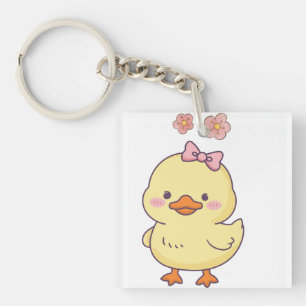 Cute Baby Duck Keychain