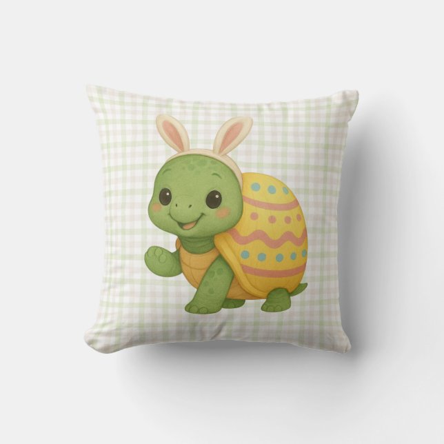 Cute baby Easter/Spring Turtle Cushion (Front)