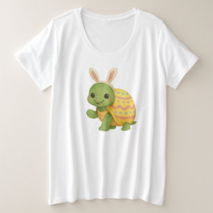 Cute baby Easter/Spring Turtle Plus Size T-Shirt