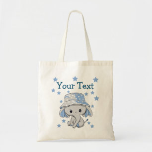 Cute Baby Elephant Boy   Tote Bag
