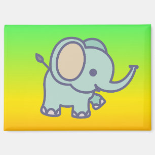 Cute Baby Elephant Cartoon-47767 Magnet