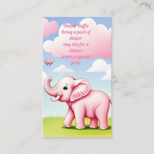 Cute Baby Elephant Enclosure Card
