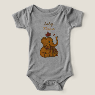 Cute Baby Elephant Fall Season Toddler & Infant